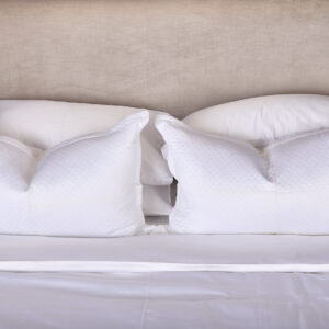 Bianco Quilted with oxford trim scatter pillows