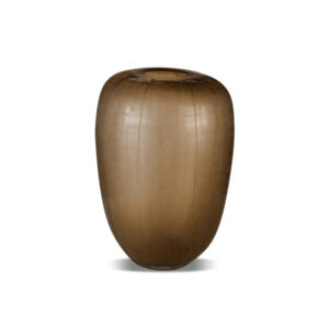 Brown Textured Smoked Vase