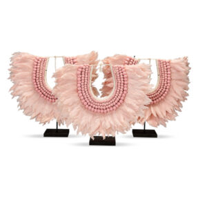 Soft Pink Kaneohe Feather Décor