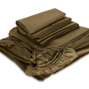 Tundra Olive Green Italian Sateen King Set