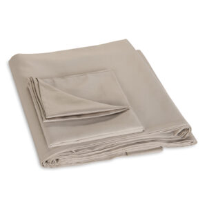 Wafer Medium Tan Italian Percale 3/4 Duvet cover and pillowcase set